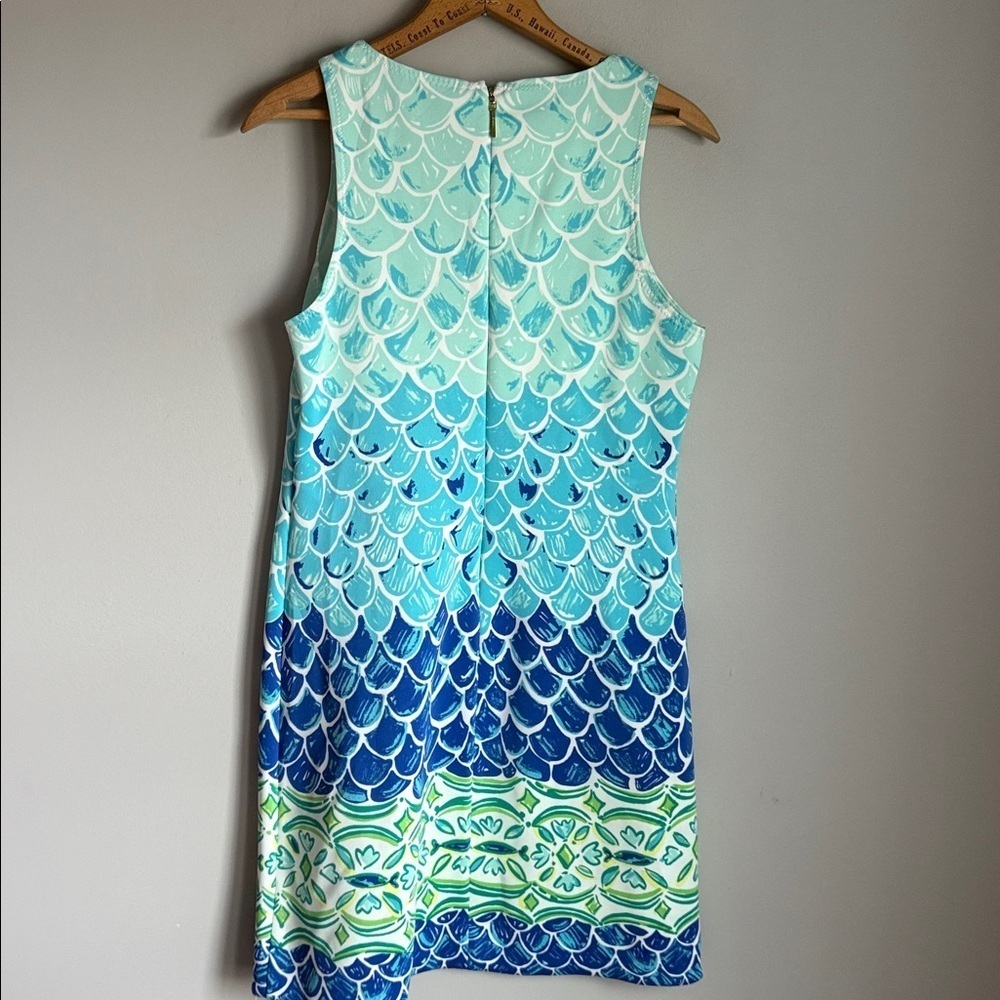 Lilly Pulitzer Perla Shift Dress - Scuba Scale Medium - Picture 6 of 9